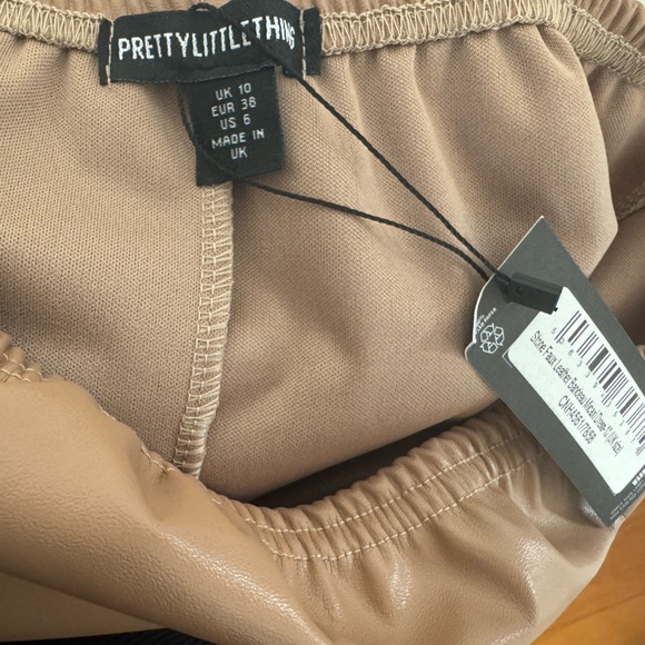 PrettyLittleThing Tan Strapless Dress - Picture 4 of 4